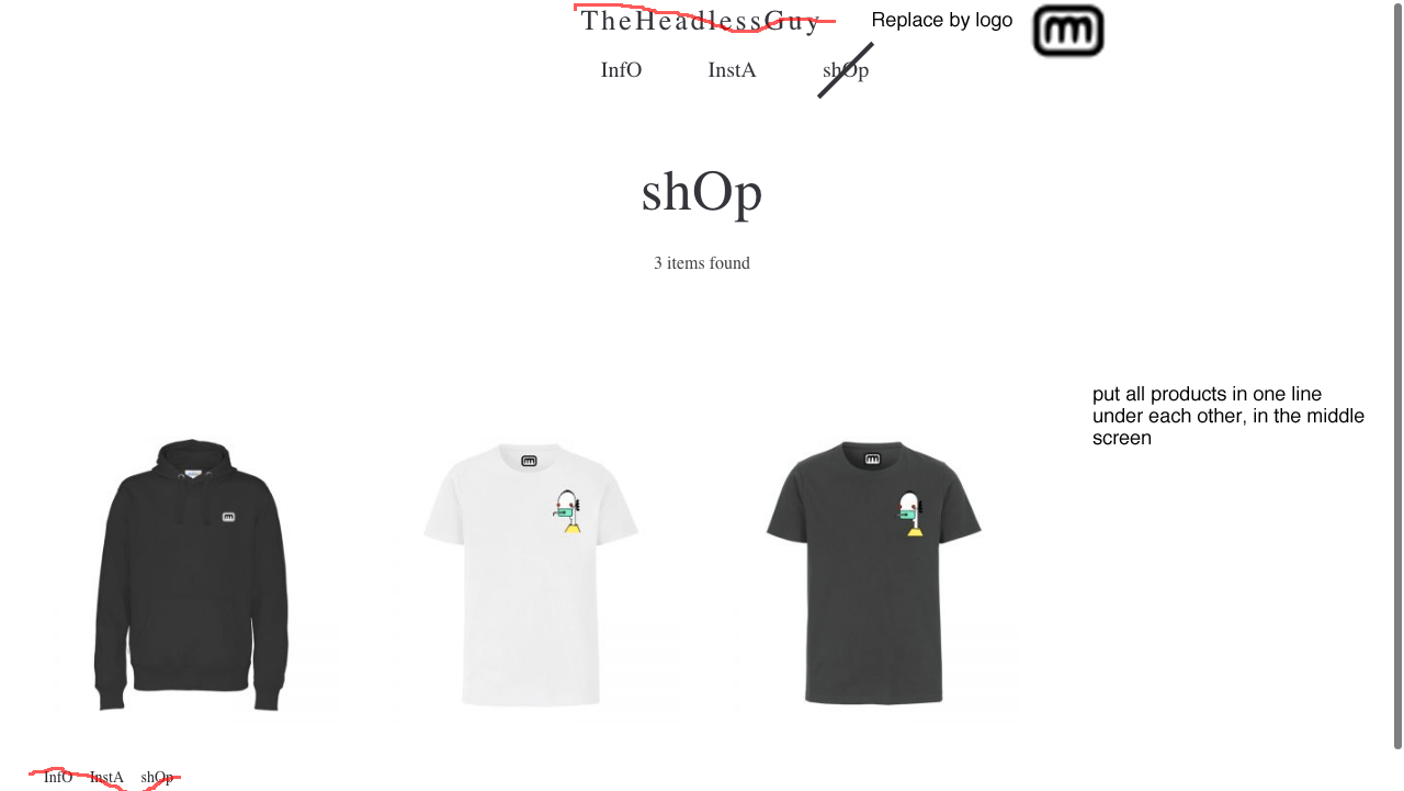 changes to theheadlessguy